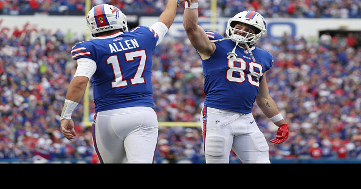 Bills TE Dawson Knox becoming Josh Allen's favorite target in red zone: 'I  have supreme trust in this guy