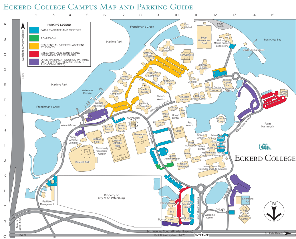 Eckerd College Campus Map