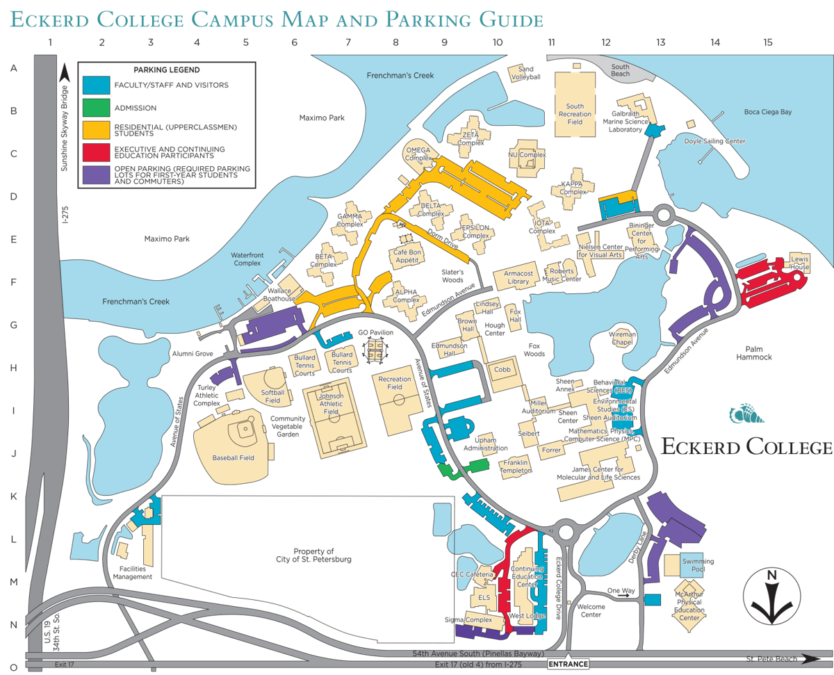 eckerd college campus map Eckerd Campus Safety Cracks Down On Parking Violations News eckerd college campus map