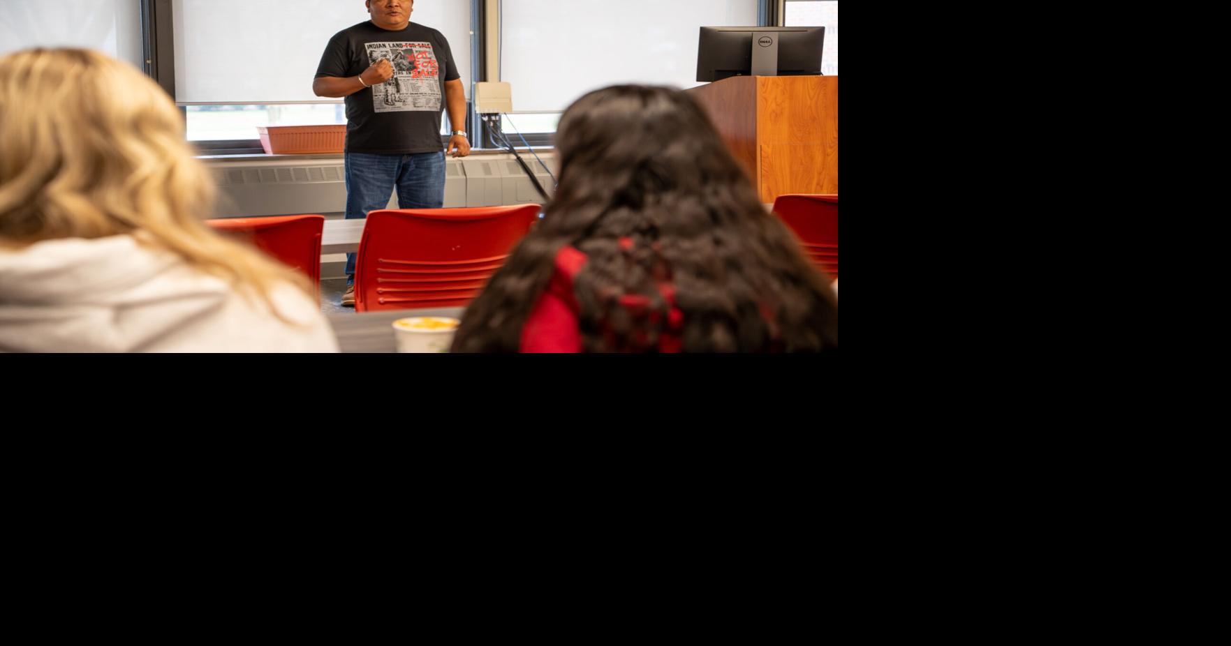 Native American Heritage Month: Jon Lonjose introduces students to ...