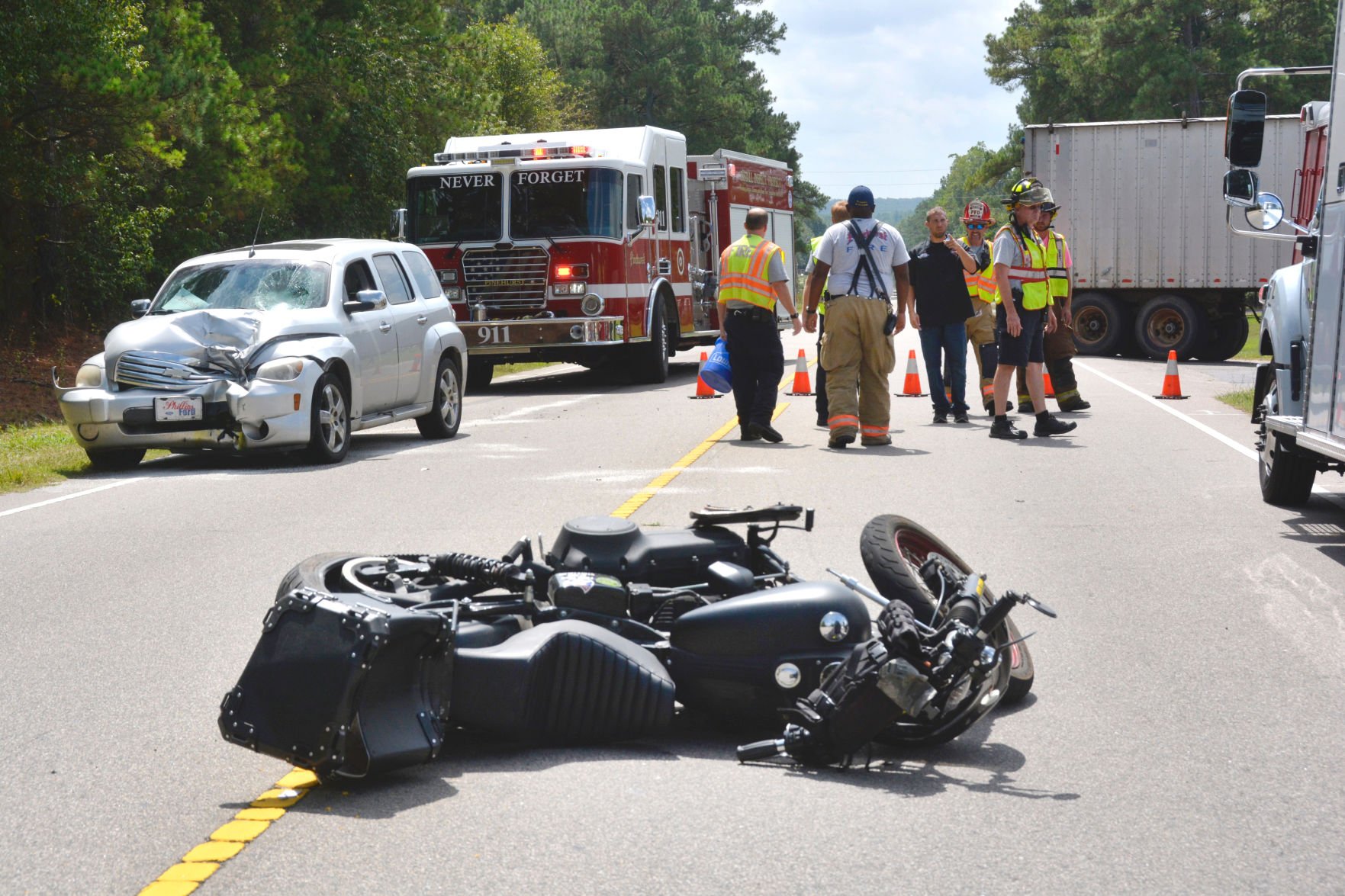 Man Airlifted After SUV Strikes Motorcycle In Moore County | News ...