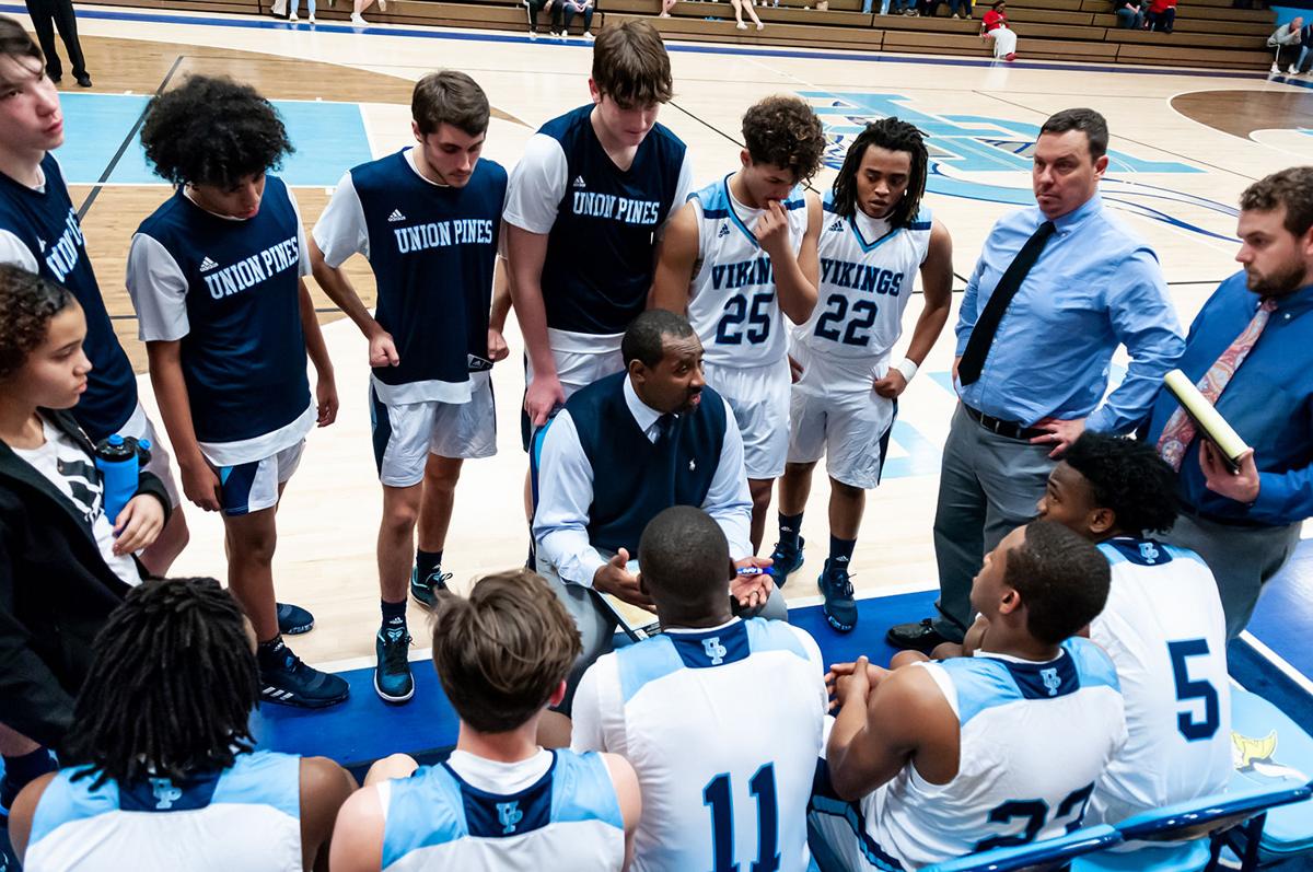 Union Pines men defeat Lee County 49-47