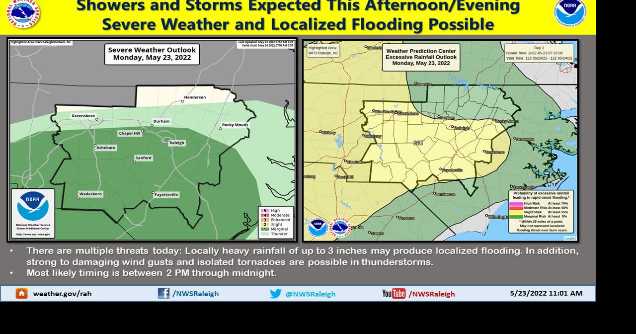 Parts of Moore County Placed Under Tornado Warning Monday Afternoon