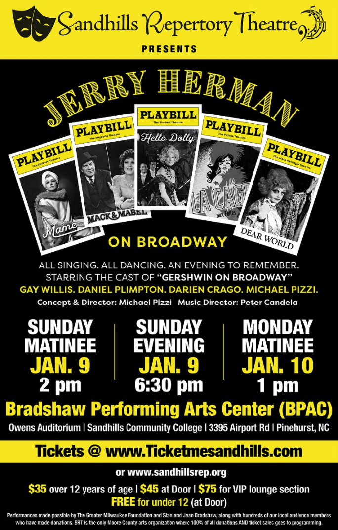 Jerry Herman on Broadway flyer