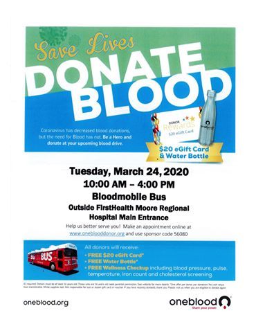 FirstHealth Blood Drive