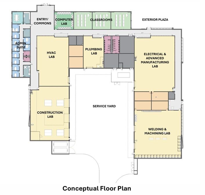 Trustees Approve Rendering for New Workforce Building | News