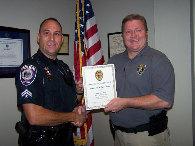 Pinehurst Police Chief Names Officer of the Quarter News