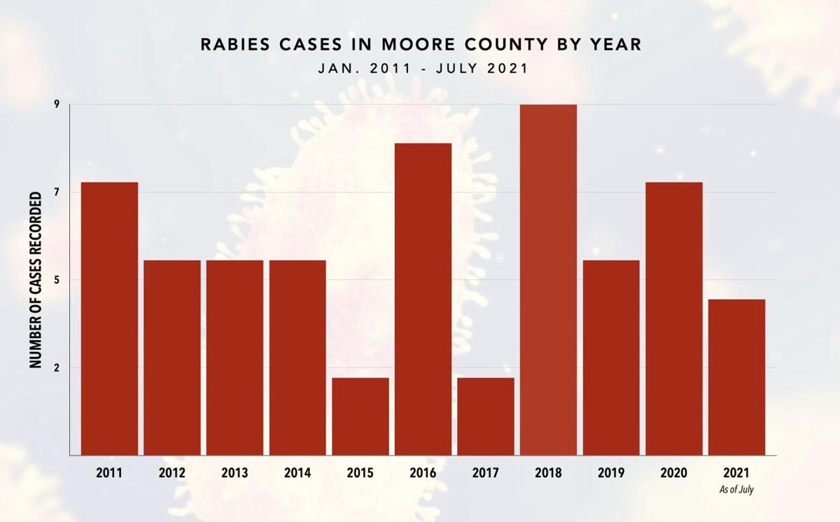 Moore Among North Carolina Counties With Most Rabies Cases This Year