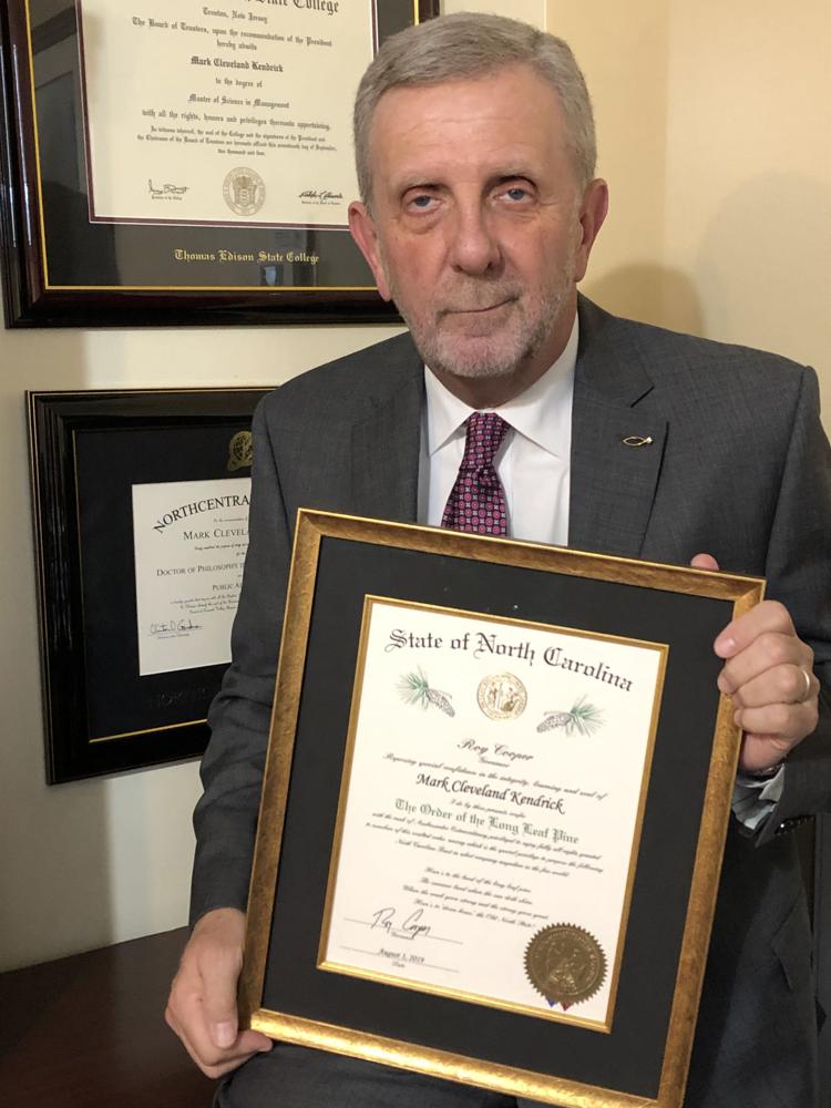 Kendrick Receives Order of the Longleaf Pine Features