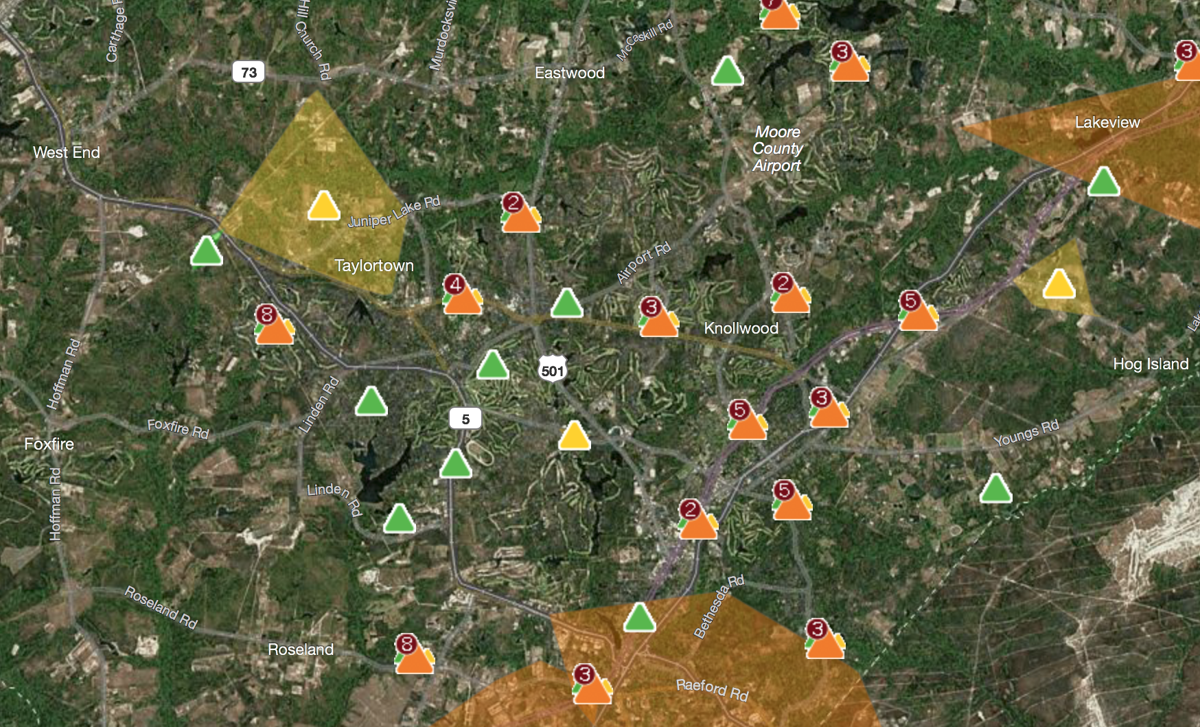 Number of Power Outages Increase to 23,500 in County  Hurricane 