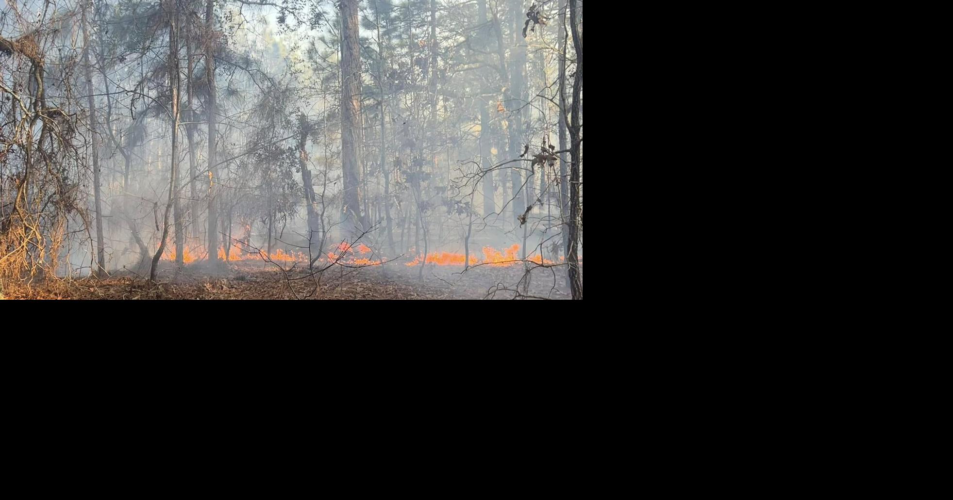 Outside Fires Spark in Moore County