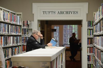 The Given Memorial Library and Tufts Archives in April 2022.