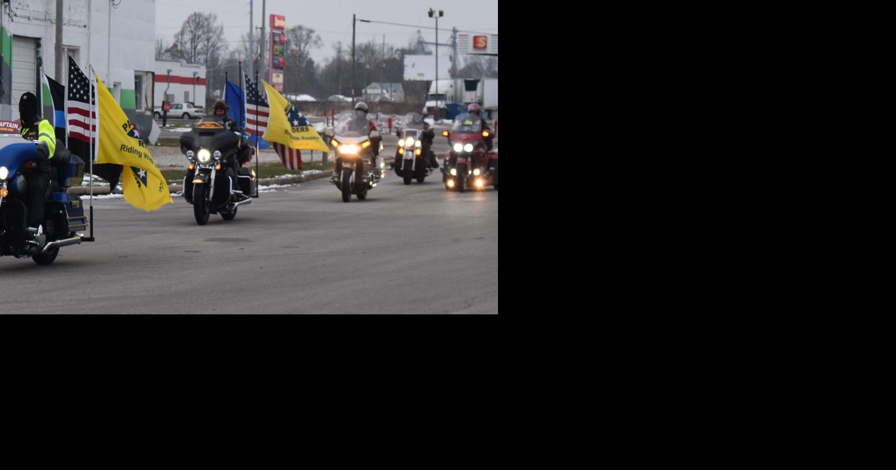 Indiana Patriot Guard rolled through LaPaz on Friday News