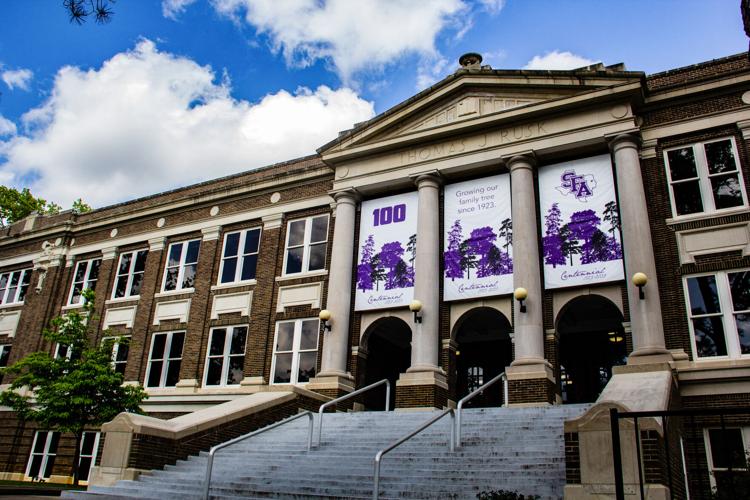 Campus banners commemorate SFA centennial Gallery