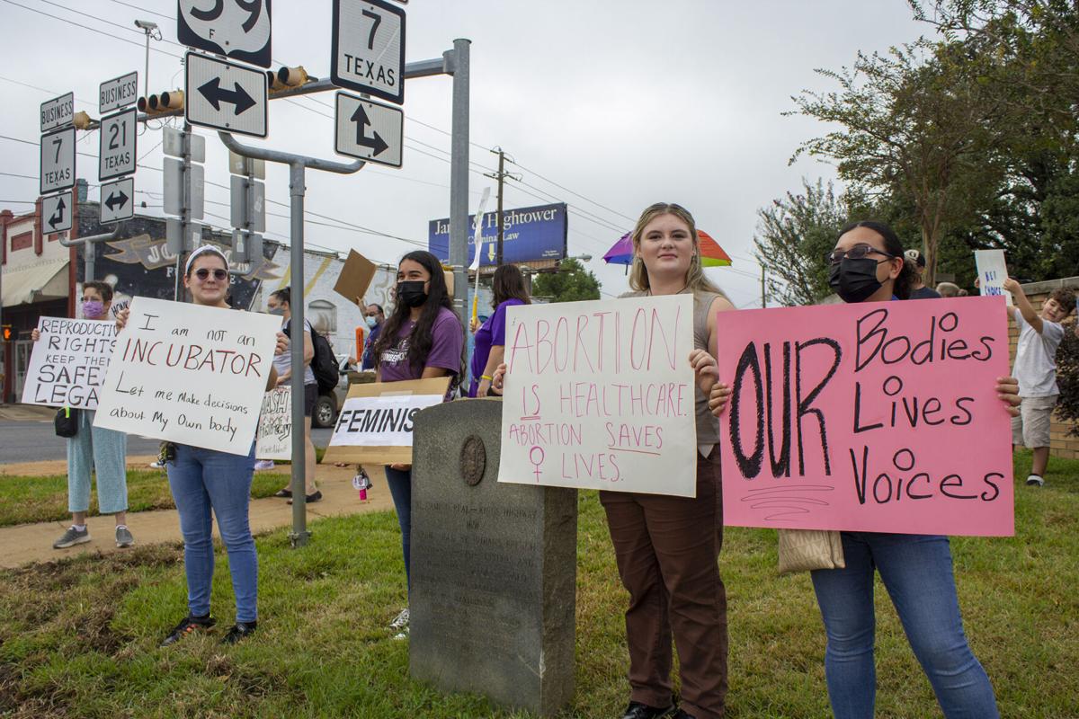 People in Nacogdoches hold protest for women’s reproductive rights