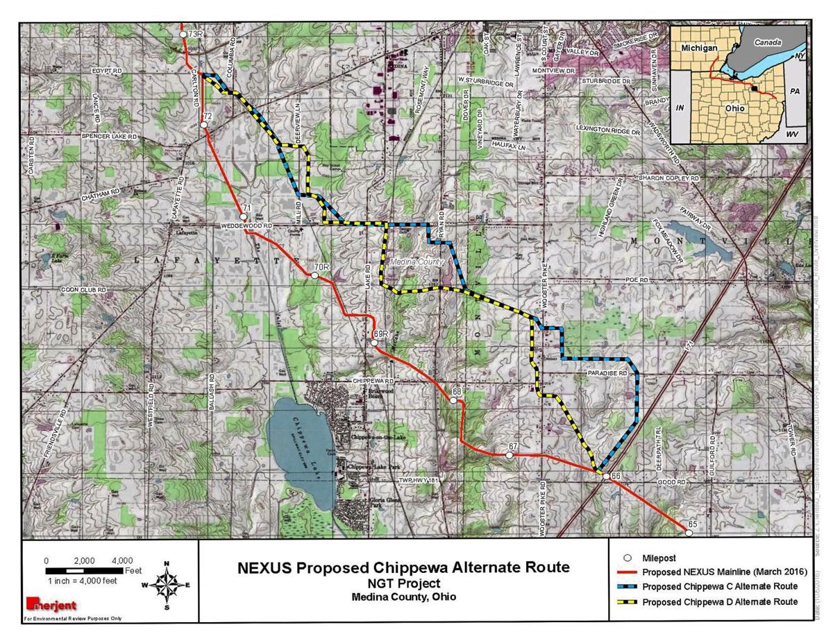 Ferc Considering New Adjustment To Nexus Pipeline Route Medina