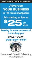 Advertise Your Business for as low as $25 from Brentwood Press & Publishing