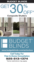 30% off Composite Shutters at Budget Blinds