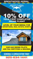 10% OFF Your First Completed Drone Flight