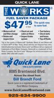 $47.95 or less for The Works at Quick Lane Tire & Auto Center