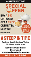 Gift Card Bonus at A Steep In Time