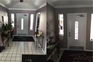 Before & After painted walls