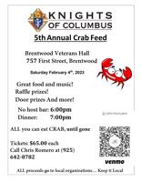 Knights of Columbus 5th Annual Crab Feed