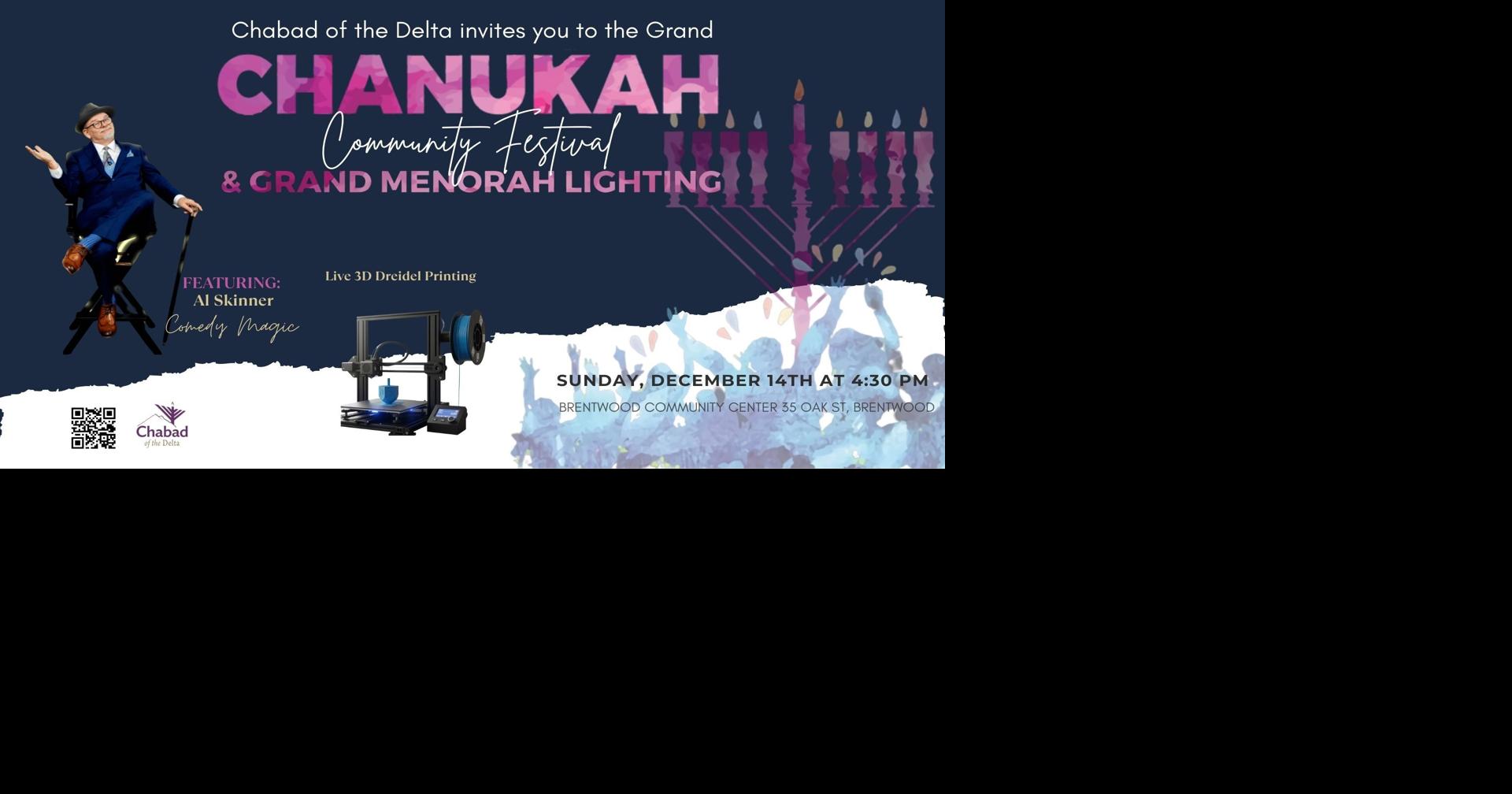Chanukah Festival Grand Menorah Lighting Community Calendar