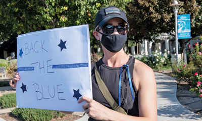 Backing the blue