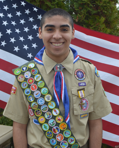 Diego Espinoza earns Eagle Scout rank