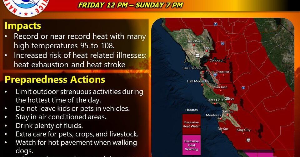 UPDATE: Extreme heat coming; Brentwood, Oakley to open cooling centers ...