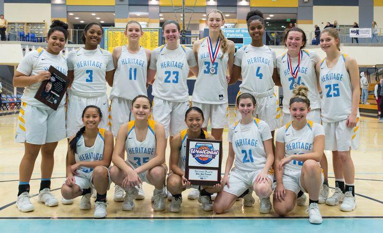 Heritage High School Girls Basketball Team Takes Second In West