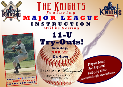 Knights Baseball Club seeks players