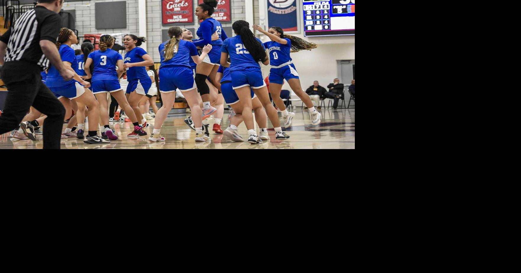 Heritage girls basketball advances to NCS semifinals after fourth-quarter comeback to beat No. 2 seed Dublin