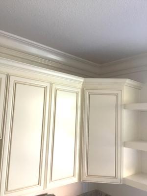 Cabinets shelving crown molding 1
