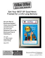 Get your Best of Brentwood Readers’ Choice Award framed!