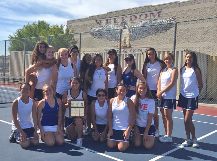 Freedom High School S Girls Tennis Team Defeats Liberty High School Sports Thepress Net