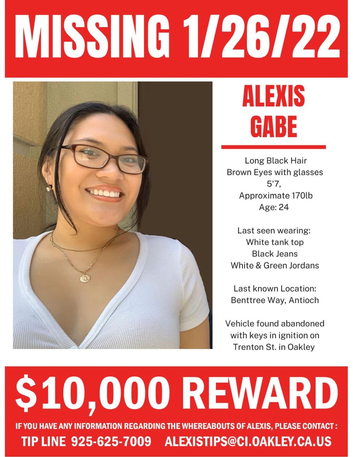Oakley Police Department to hold news conference later this week on Alexis  Gabe case | News 