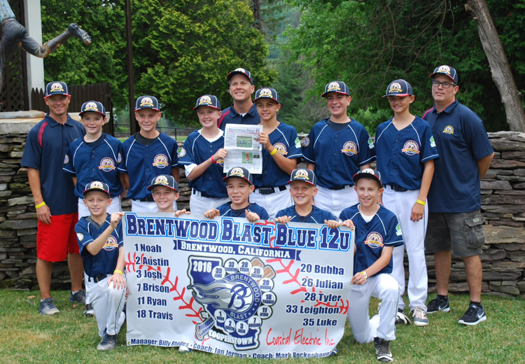 The Brentwood Blast 12U Blue baseball team turns heads in Cooperstown