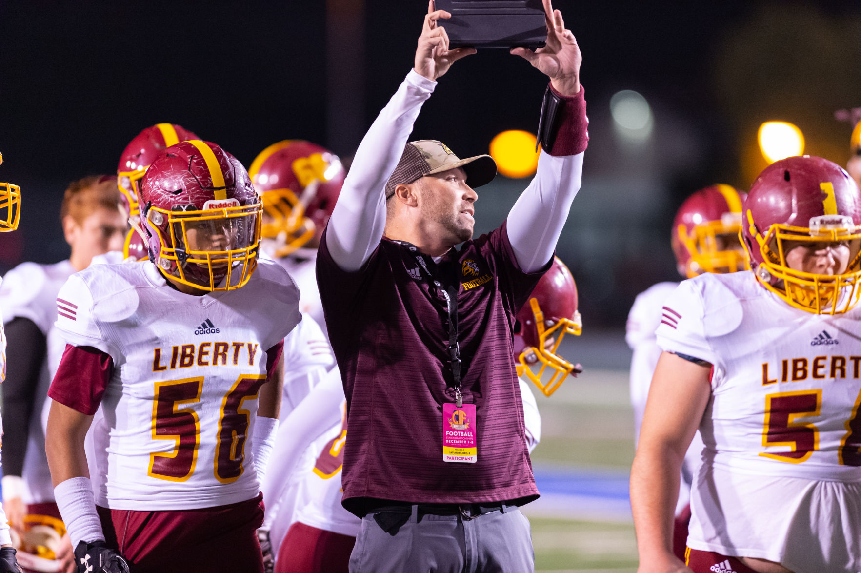 [Photos] Liberty High School Football CIF State Championship Pre-game ...