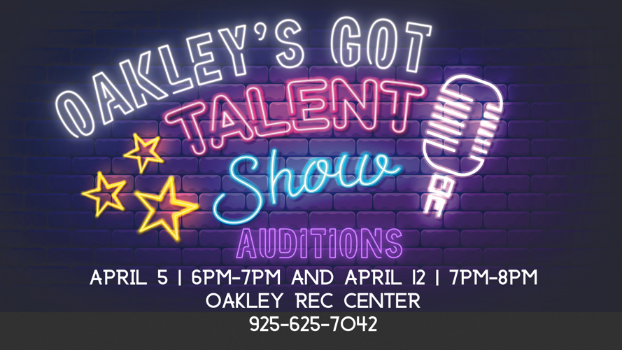 Flyer for Oakley's Got Talent Auditions