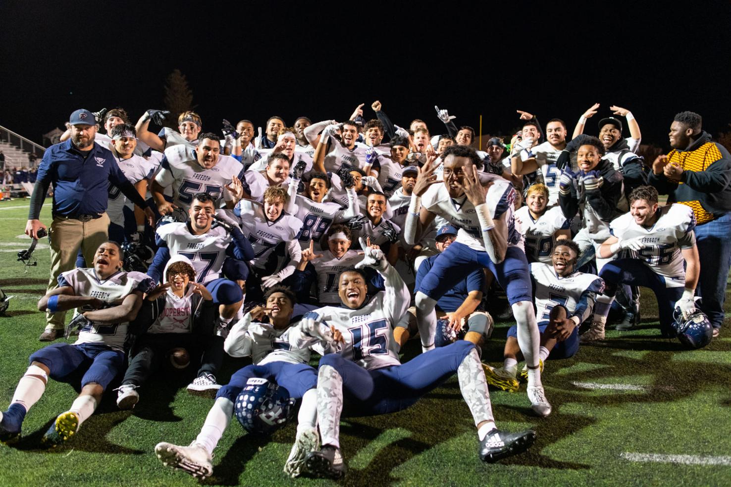 Freedom High School football team advances to North Coast Section