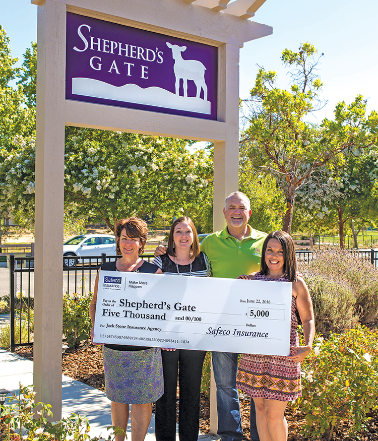 Jack Stone Insurance Agency donates to Shepherd’s Gate