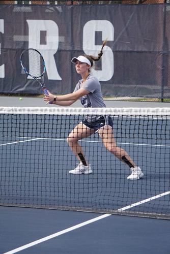 Longwood women's tennis trained on Wednesday, March 28