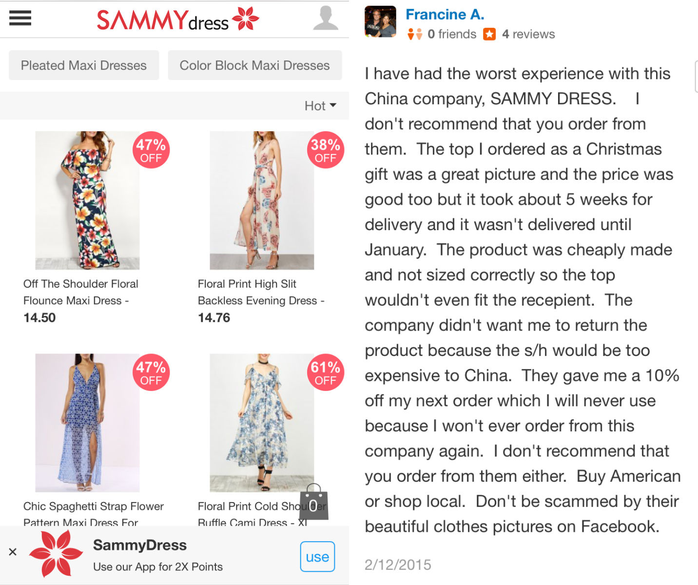 sammy dress online shopping