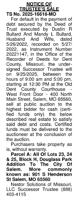 184949 NOTICE OF TRUSTEE'S SALE