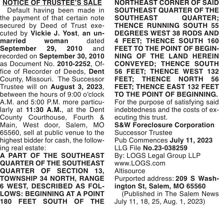 NOTICE OF TRUSTEE S SALE Public Notices Thesalemnewsonline notice-of-trustee-s-sale-public-notices-thesalemnewsonline
