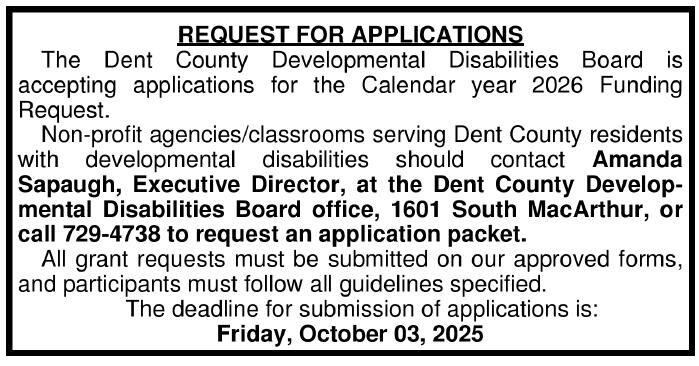 185466 REQUEST FOR APPLICATIONS