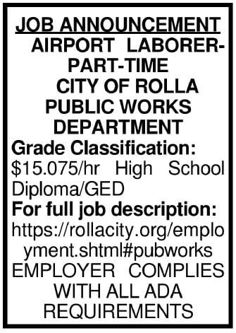 185461 JOB ANNOUNCEMENT