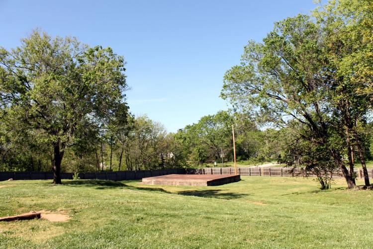 Treatment center backyard and recreation area